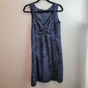 Athleta Blue Floral Boho Print Dress Size 10